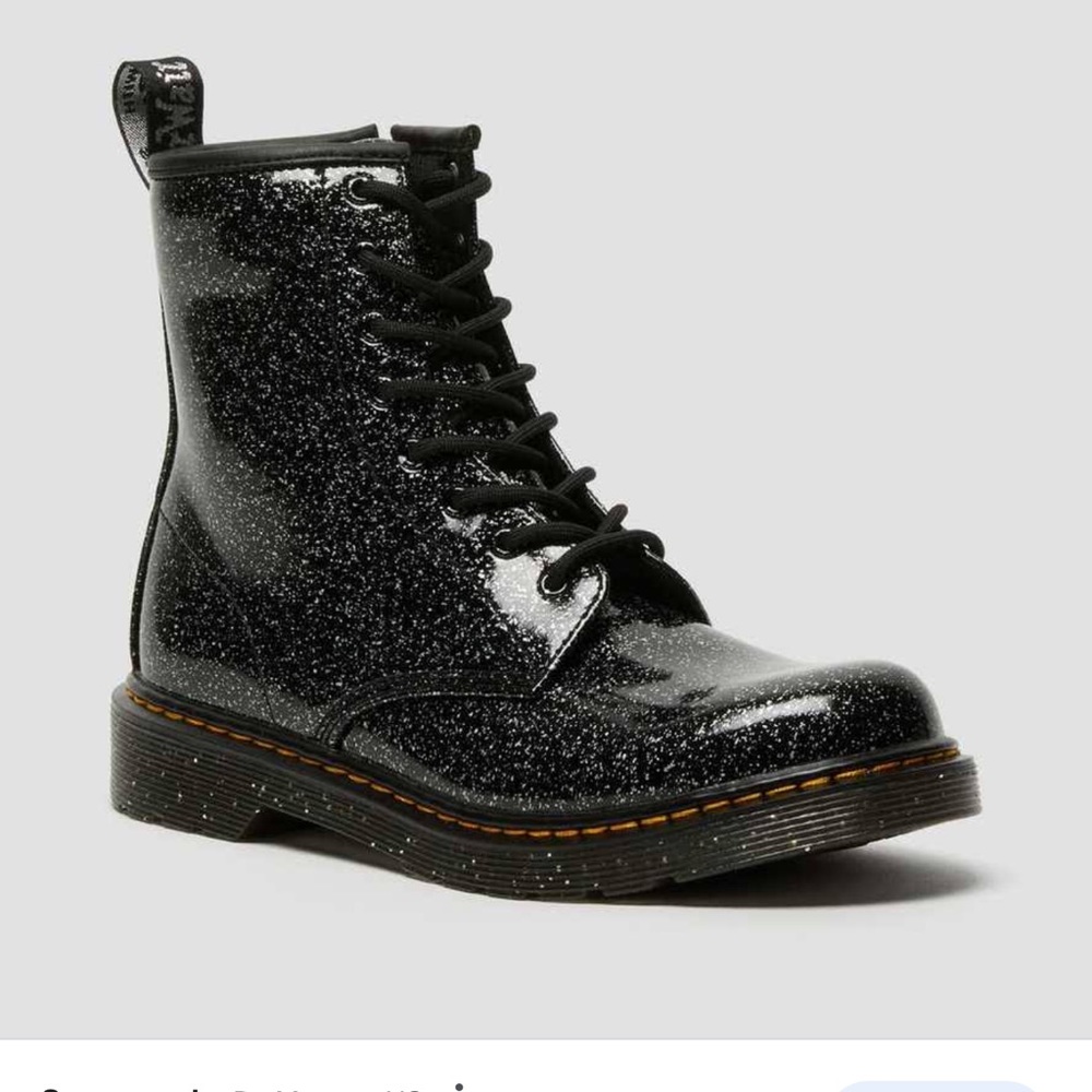Dr Martens sparkle black boots